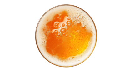 Craft Beer Head isolated on transparent and white background.PNG image.