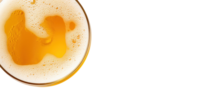 Craft Beer Head isolated on transparent and white background.PNG image.