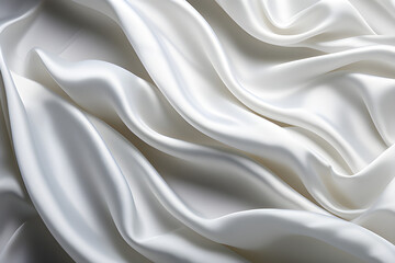 Rhythmic collection of white silk fabric
Generative ai 