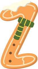 Gingerbread Cookie Alphabet Z