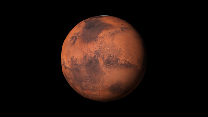Mars illustration. futuristic of this image background. - obrazy, fototapety, plakaty