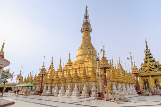 Golden Shwesandaw Pagoda in Pyay, Bago Region, Myanmar