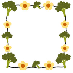 Fruit And Flower Decorative Frame