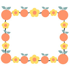 Fruit And Flower Decorative Frame