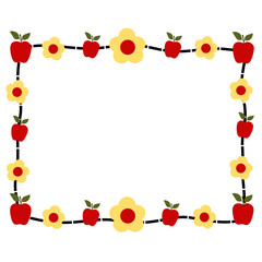 Fruit And Flower Decorative Frame