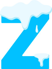 Winter Alphabet Letter Z © Monsters Visual