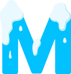 Cute Snow Alphabet M © Monsters Visual