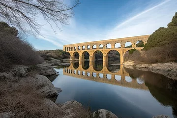 Selbstklebende Fototapete Pont du Gard France Gard du Pont