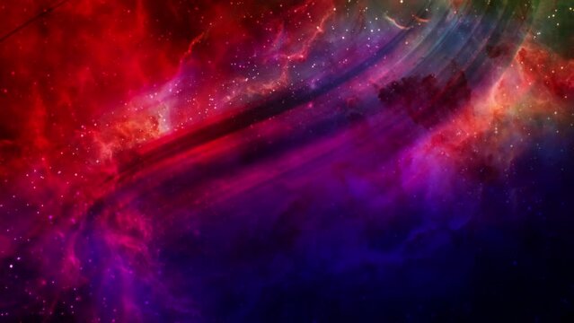colorful cosmic galaxy gradation wave abstract background
