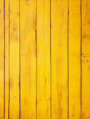 Wooden texture background in yellow color - ai generative