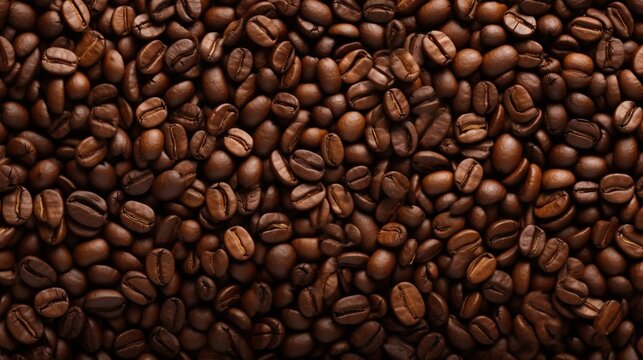 Coffee Beans Background. Wallpaper, Texture, Cafe © Humam