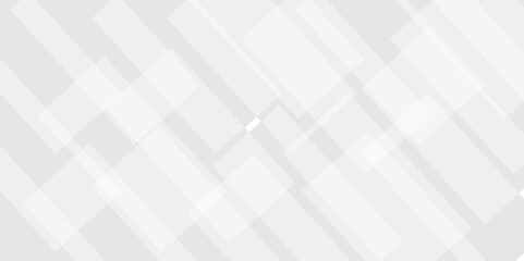 White and grey geometric minimal square line background. Abstract geometric minimal futuristic element concept. Abstract technology communication concept background. Brochure, banner, wallpaper, cover