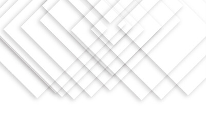 White and grey abstract technology banner design. Business concept geometric white and gray squares Pattern texture background. Design for brochure, banner, wedding card, cover, flyer. - obrazy, fototapety, plakaty