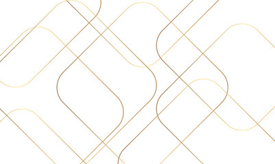 Abstract golden geometric square and random lines with realistic line geometric square and triangle shape, Abstract golden lines pattern texture business background. - obrazy, fototapety, plakaty