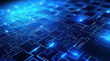 cyber future technology concept .Blue Intelligent Artificial brain mother computer., illustration, circuit, binary code. moving speed. science fiction,blue abstract background