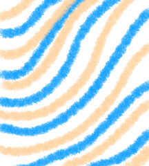 Blue yellow watercolor stripes art