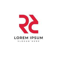 letter r company group agency management logo design graphic vector
