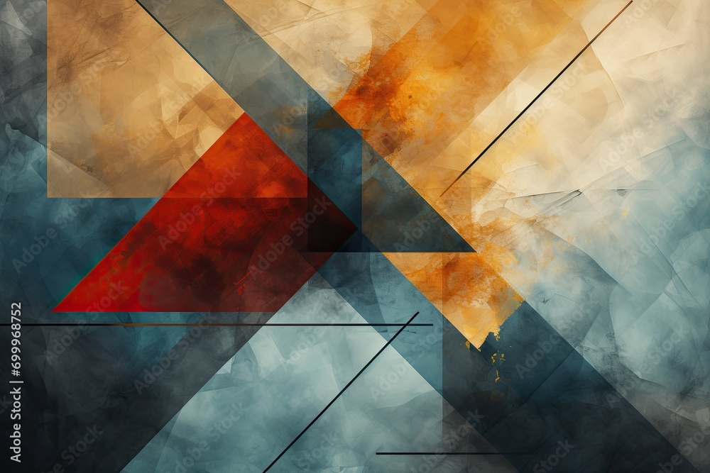 Poster bright, multicolored abstraction with combinable elements, background, illustration for cover, inter