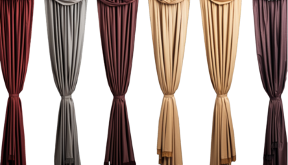 Curtain Styles Curtains isolated on white or transparent background