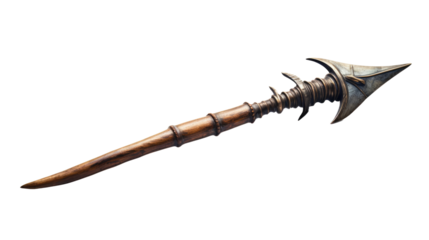 Harpoon isolated on white or transparent background