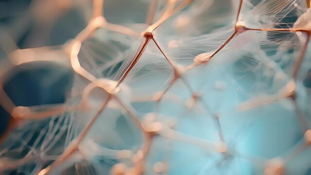 The intricate web of hormones involved in the fight or flight response, captured under a highpowered microscope.