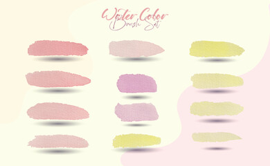 Isolated watercolor splatter stain colorful set Hand Paint