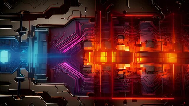 Magnified View of the Tritium Breeding Blanket This detailed reveals the inner layers of the tritium blanket, a key component in the production of fuel for fusion reactions, and provides