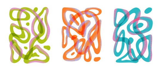 Abstract curved lines vector illustration