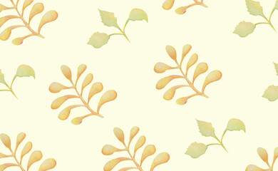 Semless Pattern Design Handmade Watercolor Paintings.