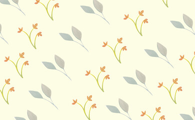 Semless Pattern Design Handmade Watercolor Paintings.