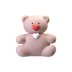 teddy bear isolated on white