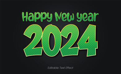 Text Effect New Year 2024