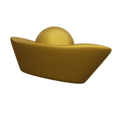 3D Chinese Gold Coin