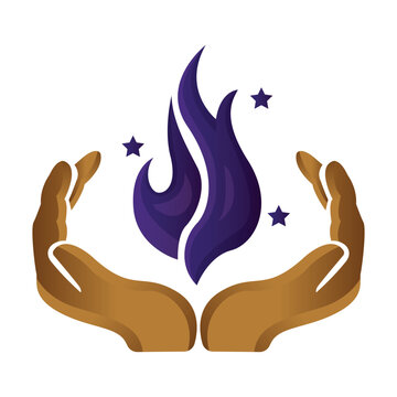 hand fire icon