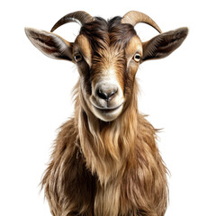 Goat isolated on Transparent or White Background - obrazy, fototapety, plakaty