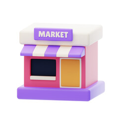 Sales shop. markets
3d illustration, 3d element, 3d rendering. 3d visualization isolated on a transparent background
