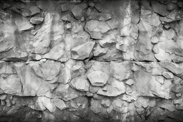 monochrome close texture cracked rocky space copy background stone background gray grunge background black white abstract