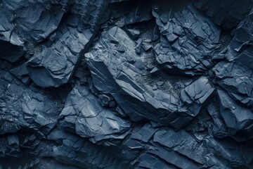 up close mountain fragment texture stone monochrome banner texture rock toned background blue dark abstract