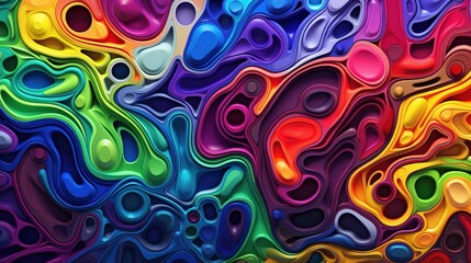 Colorful background slime - AI Generated Abstract Art