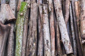 Flat lay with the concept of abstract shapes with small rock objects, suitable for the background