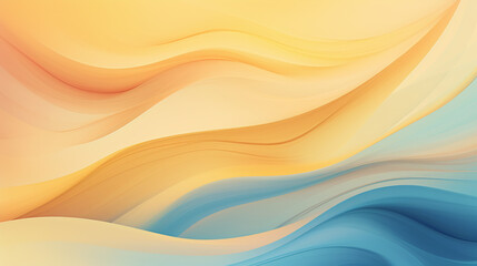 Obraz premium Abstract painted art background in golden blue and yellow