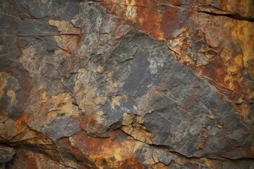 surface stone rough rusty close mountain fragment background grunge red black