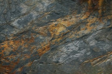 backdrop grunge panoramic banner wide design space copy background stone rusty dark texture rock close cracks veins brown yellow surface mountain rough gray