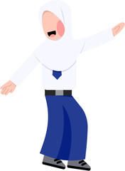 Indonesian Hijab Junior High School Student