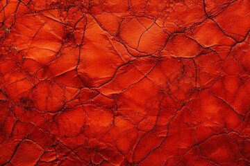 design space copy background red paper crumpled rough looks it close veins cracks texture stone toned red