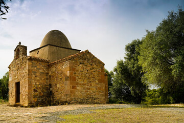 Chiesa Romanica Sant'Elia di Tattinu,Nuxis .Sulcis Iglesiense Sardegna Italy