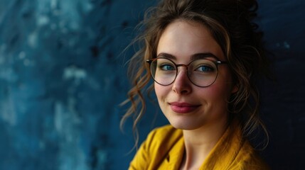 Elegant eyewear in a chic portrait