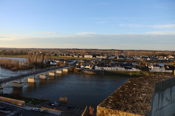 Vue d'ensemble de la ville, ville de Amboise, département de l'Indre et Loire, France