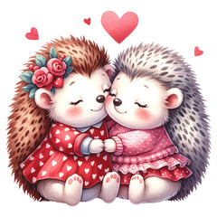 Valentine Animal Couple