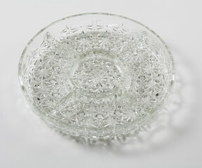 crystal serving dish